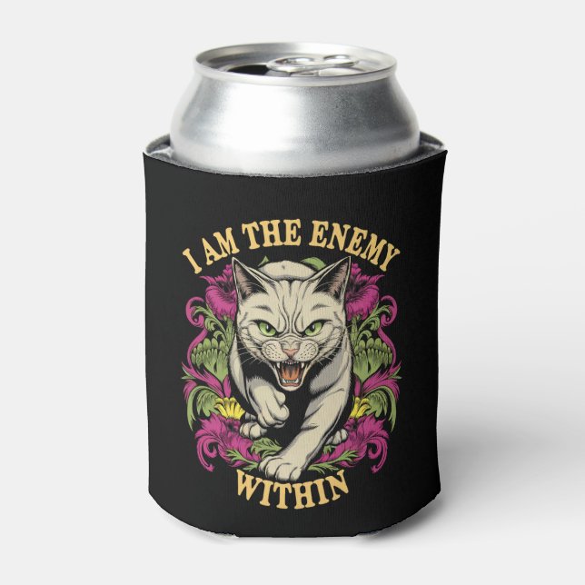 I Am The Enemy Within Harris Walz 2024 Can Cooler (Can Front)