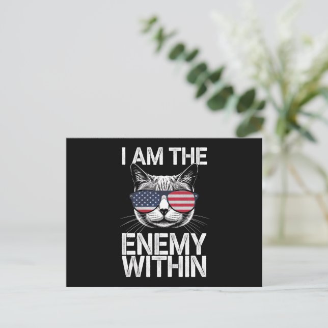 I Am The Enemy Within Kamala Harris 2024  Postcard (Standing Front)