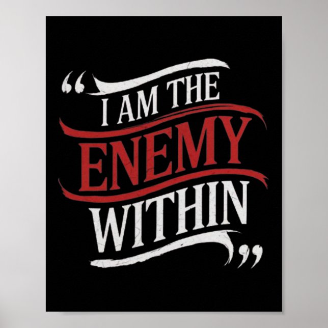 I Am The Enemy Within Kamala Harris Vs Trump  Poster (Front)