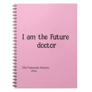 i am the future doctor Spiral Photo Notebook