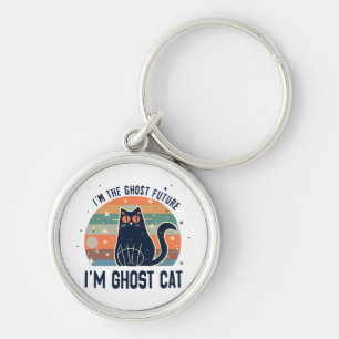 I AM THE GHOST FUTURE, GHOST CAT  KEY RING