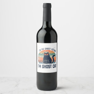 I AM THE GHOST FUTURE, GHOST CAT WINE LABEL