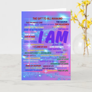 I AM The Gift To All Mankind Greeting Card