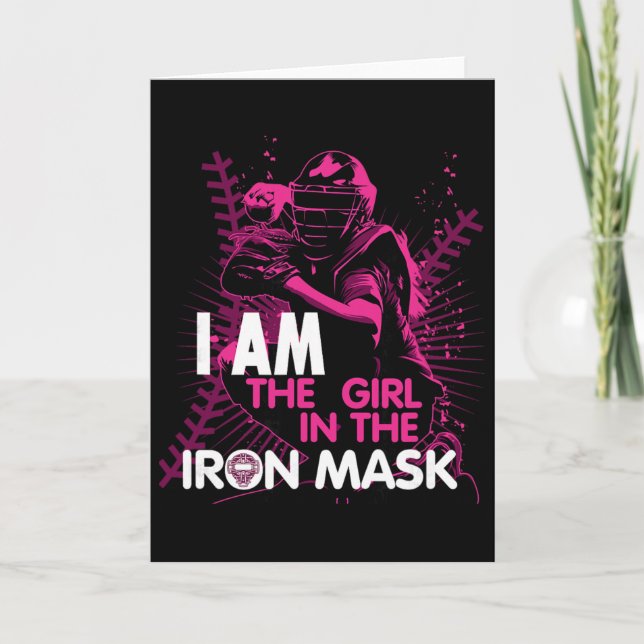 I Am The Girl In The Iron Mask Softll Catcher  Card (Front)