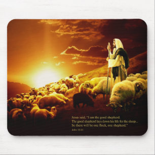 “I am the good shepherd. John 10:11 Mouse Pad