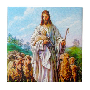 I Am the Good Shepherd John 10:7-21 Ceramic Tile