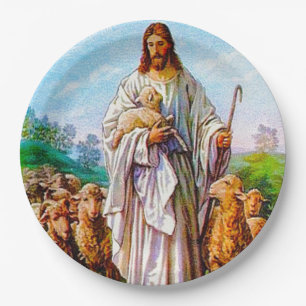 I Am the Good Shepherd John 10:7-21 Paper Plate