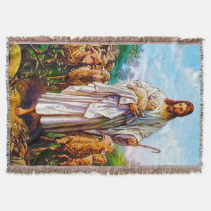 I Am the Good Shepherd John 10:7-21 Throw Blanket