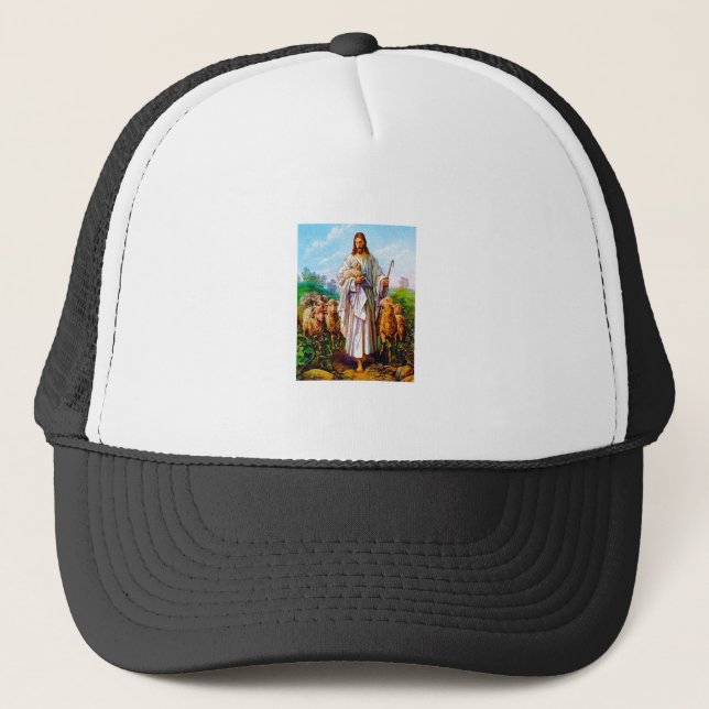 I Am the Good Shepherd John 10:7-21 Trucker Hat (Front)