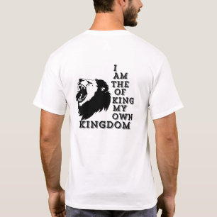 “I Am the King of My Own Kingdom” Lion T-Shirt M