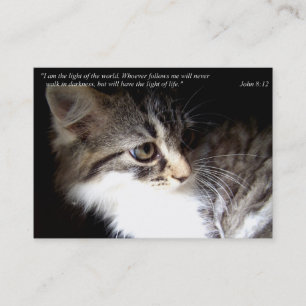 I Am The Light (Cat) Business or Calling Cards