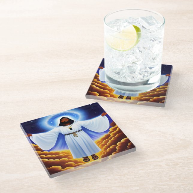 I Am The Light Christian Coaster (Angled)