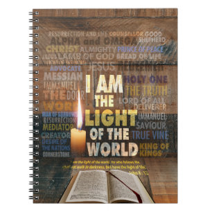 I am the Light of the World - John 8:12 Notebook
