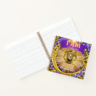 I AM The Lion Of Judah Spiral Notebook