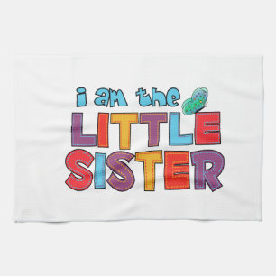 I am the Little Sister Butterfly Tea Towel