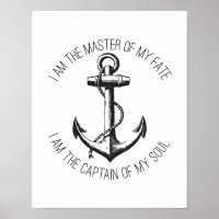 I am the Master of my Fate Poster