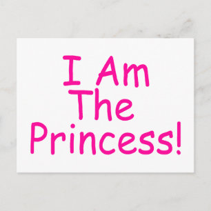 I Am The Princess Postcard