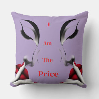 I Am The Prize Motivational Aesthetic Throw Pillow