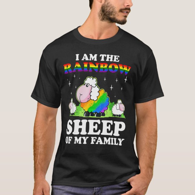 I Am The Rainbow Sheep Of My Family Lesbian Gay Lg T-Shirt (Front)