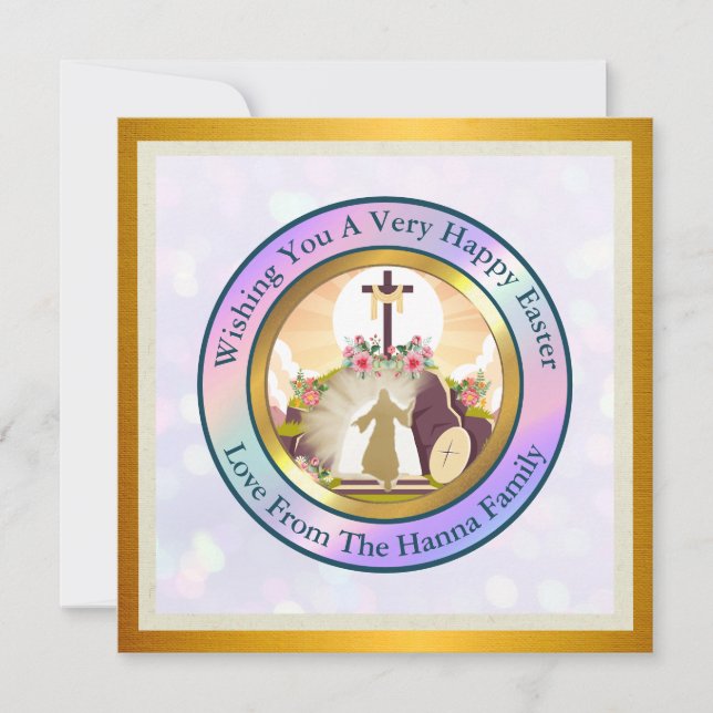 I am the resurrection and the life invitation (Front)