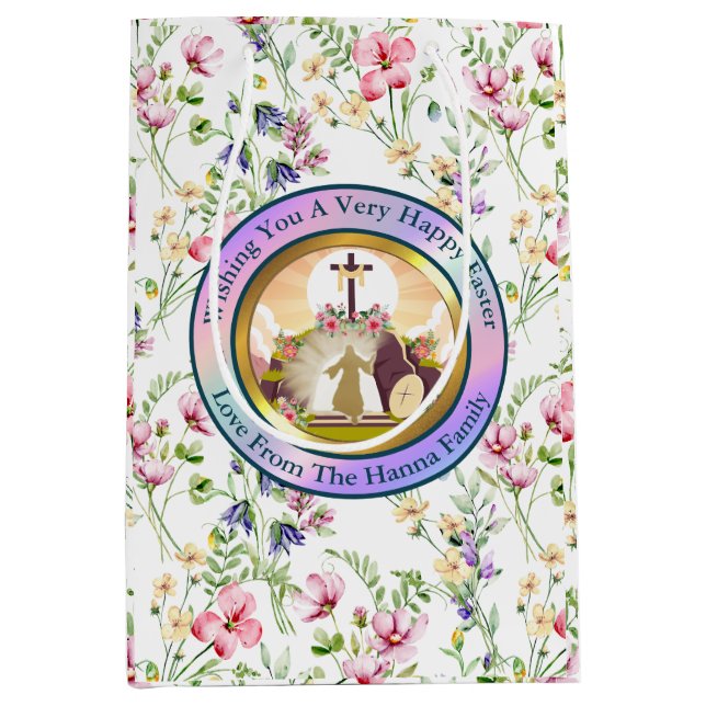 I am the resurrection and the life medium gift bag (Front)