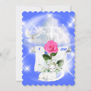 I Am The Resurrection Blue Note Card