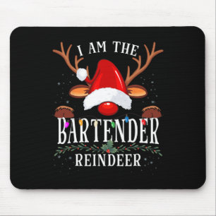 I Am The Rtender Reindeer Christmas Family Mouse Pad