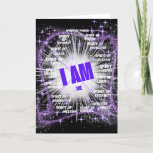 I AM The Spirit Of Light Greeting Card