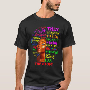 I Am The Storm African American Ladies Fun BHM T-Shirt