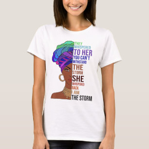I AM THE STORM Afrocentric African Pride Black His T-Shirt