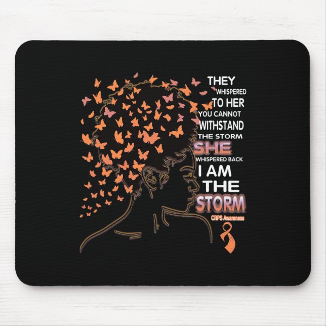 I am the storm Black Woman CRPS Awareness  Mouse Pad (Front)
