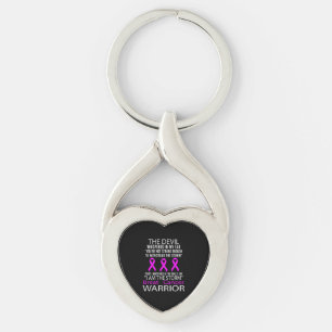 I Am The Storm - Breast Cancer Warrior Key Ring