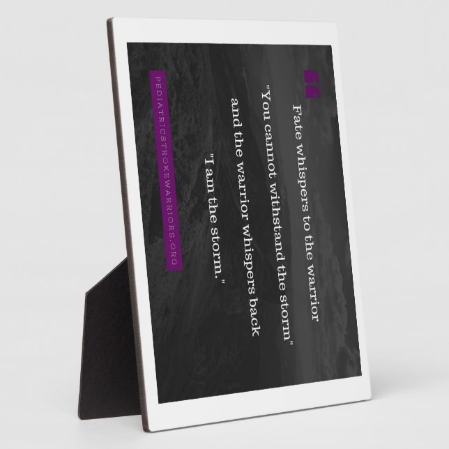 I am the Storm collection Plaque (Side)