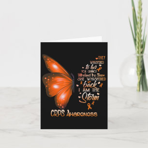 I Am The Storm Crps Awareness Butterfly Card