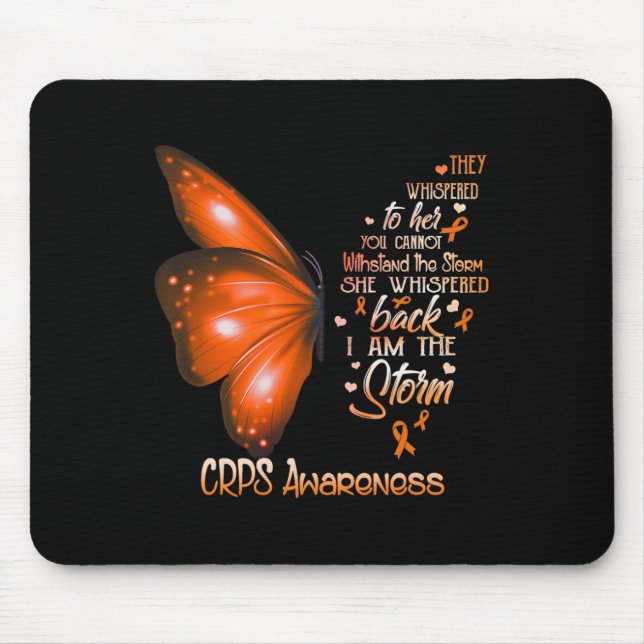 I am the storm CRPS Awareness Butterfly  Mouse Pad (Front)