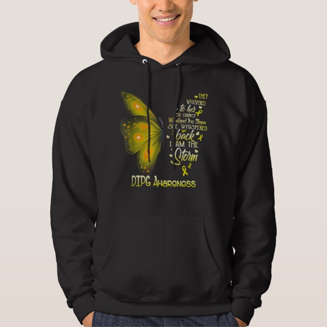 I am the storm DIPG Butterfly Hoodie (Front)