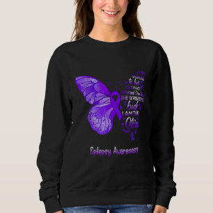 I Am The Storm Epilepsy Awareness Butterfly Sweatshirt