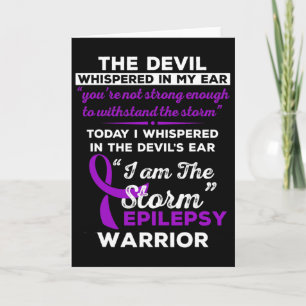 I Am The Storm Epilepsy Warrior Card