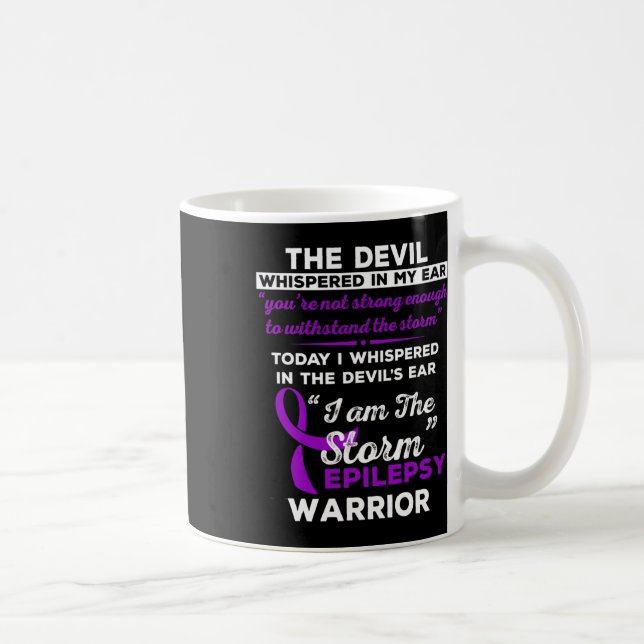 I Am The Storm Epilepsy Warrior  Coffee Mug (Right)