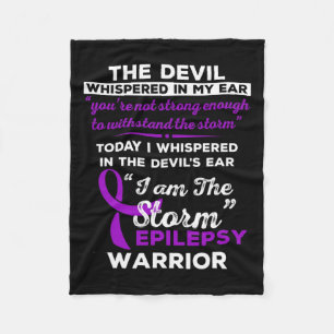 I Am The Storm Epilepsy Warrior  Fleece Blanket