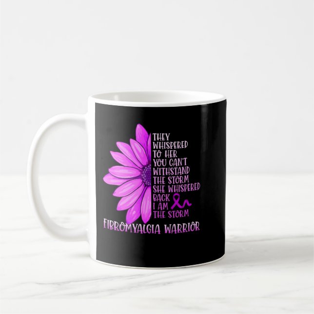 I Am The Storm Fibromyalgia Awareness  Coffee Mug (Left)