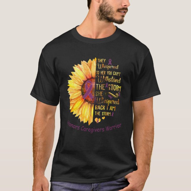 I am the Storm Honours Caregivers Warrior T-Shirt (Front)