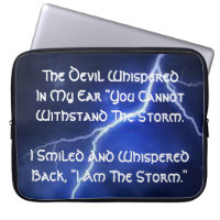 I Am The Storm Laptop Sleeve