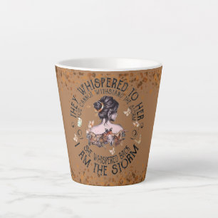i am the storm latte mug