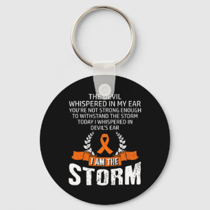 I Am The Storm Leukaemia Awareness Key Ring