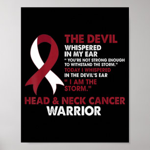 I Am The Storm Leukaemia Cancer Warrior Poster