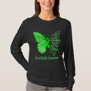I Am The Storm Mental Health Awareness Butterfly T-Shirt