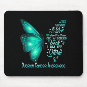I Am The Storm Ovarian Cancer Awareness Butterfly Mouse Pad