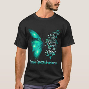 I Am The Storm Ovarian Cancer Awareness Butterfly T-Shirt