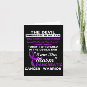 I Am The Storm Pancreatic Cancer Warrior Card